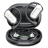 【2024外観革新 】CoolJumper ワイヤレスイヤホン イヤホン bluetooth オープンイヤー型 Bluetooth5.4 合計60時間再生可能 8D技術 OWS 開放型 空気伝導 骨伝導イヤホンの革新 完全ブルートゥース 耳を塞がない 耳掛け式 音漏れ防止 タッチ操作 誤操作防止 LEDディスプレイ表示 Hi-Fi音質 Type-C 超軽量 ミニサイズ 圧迫感なし