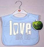 Beatles Love Me Do Bib ~ Blue by Cutie Pie Baby