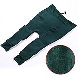 Spinas(スピナス) マタニティ レギンス 裏起毛 暖かくて 柔らかい 素材 トレンカ サイズ 調整 できます あったか ふわふわ 妊婦 産前 防寒 保温 選べる5カラー (グリーン)