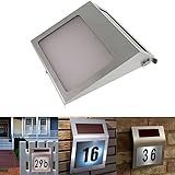 Fortem ソーラー充電式LEDライト　ネーム プレート 自動点灯　光る表札　防水　LED センサーライト 屋外 玄関 防犯