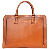 Grains Italian Leather Briefcase for Women Handbags Tote Business Bag Attache Case Ladies