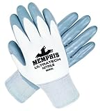 Memphis Glove 9683XL UltraTech Nylon Shell Men's Gloves with Straight Thumb Gray/White X-Large 1-Pai