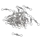 MagiDeal 30ピース銅Swivels for釣りバレルスイベル無地リング# 1 / 2 # / 5 # / 6 # / 8 # / 10 # / 12 # 8#