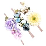 ノーブランド品 全4スタイル 女の子 ヘアアクセサリー 造花 ヘッドバンド 髪飾り 写真道具 綺麗 - スタイル2