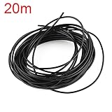 VERY100　UL1007-26AWG　ワイヤケーブル　コード　長20ｍ　柔軟　DIY電気ライン　 (ブラック)