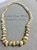 Baltic Amber Necklace for Adults Raw Milk 18 Arthritis Carpal Tunnel Sciatica Back Ache Head Ache So