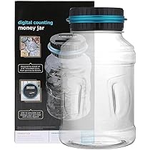Amazon.co.jp: Generic 電子カウント貯金箱、小銭貯金箱、バケツ