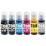【A.I.S】 TOB ６色セット (PGMB/PB/C/M/Y/GY) 顔料マットブラック トビバコ エプソン用 互換インク QR WEB説明書付き A.I.S製