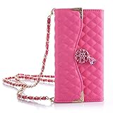 【Ayumu】iPhone7手帳型ケース メッセンジャーバッグ 保護キャップ アイフォン7スマホカバー 高品質なレザー材質 スマホケース 綺麗なケース ファッショナブル レザーケース 女性向け キルテ