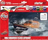 Airfix A55015 スターターセット - RNLI シャノンクラス 救命ボートスターターセット、未塗装