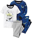 Carters赤ちゃんClothing Outfit Boys 4-piece glow-in-the-darkコットン恐竜PJs化石Expert