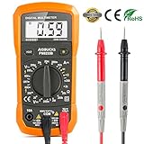 Aidbucks PM8233B デジタルマルチメーター AC/DC電圧テスター 最大600V/10A 電気電池回路検出器 導通抵抗テスト マルチメーター電流計電圧計 自動車および家庭用