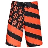 サンフランシスコジャイアンツ公式MLB DiagonalフラグBoardshort – メンズ