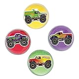2 Set of 12 Fun Express Monster Truck Bouncing Balls bundled by Maven Gifts