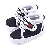 新生児ベビーキッズボーイズガールズソフトソールカジュアルキャンバススニーカー幼児靴 US サイズ: M カラー: ブラック