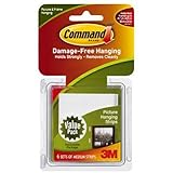 Command Medium Picture-Hanging Strips, White, 6-Strip [並行輸入品]