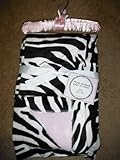 SL Baby Collection Pink Zebra Print Fleece Plush Animal Baby Blanket 30x40 by SL Baby Collection [並行