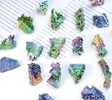 Sugarello ビスマス標本 金属標本 ビスマス結晶 鉱物標本 ビスマス (原子番号83) 結晶 ミニ鉱物 人工結晶 鉱石 パワーストーン 標本 岩石 (20g)