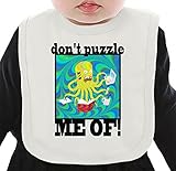 Psychedelic Puzzled Octopus ネクタイを有する有機ビブ Medium