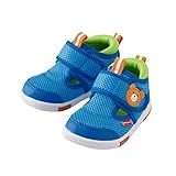 MIKIHOUSE HOTBISCUITS/ミキハウスホットビスケッツ ダブルラッセル サマーセカンドベビーシューズ 14.5cm,ブルー