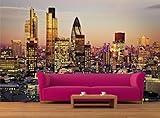 ロンドンの 3D の壁画写真の壁紙装飾の大きな紙の壁の市
