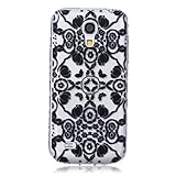 UNEXTATI Galaxy S4 Mini 対応 ケース 衝撃吸収 高品質 TPU ハード カバー 超薄型 液晶保護 脱着簡単 Samsung Galaxy S4 Mini用 Cover (ブラッ
