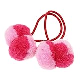 everbloom studio #90P Pompom hair band(2 pack)rd/pk