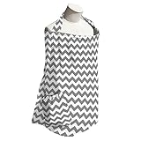 Planet Wise Nursing Cover, Gray Chevron