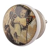 IndianShelfハンドメイドのセット2セラミックマルチカラードレッサーノブ引き出しハンドルキャビネットPulls 標準 KID-130-1-20