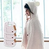 ミルフィーユ ギフトセット2（レッド） フード付きバスタオル+スタイ3枚 今治産 (0～3歳用) のし・包装・メッセージカード対応