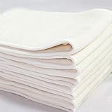 エルフ ベビー(Fairy Baby)通気性 厚いベビー竹繊維おむつ クリーム 34*13CM (5枚組)