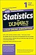 1,001 Statistics Practice Problems For Dummies Access Code Card (1-Year Subscription)