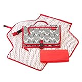 スキップホップ おむつ替えシート付きポーチ Pront Mini Changer プロントミニチェンジャー おむつポーチ (Hearts) [並行輸入品]