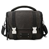 (バッグスマート) BAGSMART カメラバッグ 一眼レフ ショルダーバッグ カメラ ケース レインカバー付き 軽量 撥水加工 らくだ色