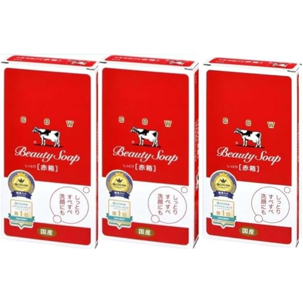 牛乳石鹸BEAUTY SOAP化粧石鹸カウブランド赤箱a1一箱100個入100g a1d8dad7-11a0-4864-9000-