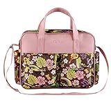 可愛いマザーズバッグ　おむつバッグ　マザーバッグ　おむつ替えシート　おむつポーチ付　シート専用収納袋　ストラップ　ピンク　防水