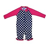 Bonverano ベビー水着　女の子　ワンピース　半袖ラッシュガード　キャップ付き　２点セット　UPF50+　紫外線対策　UVカット