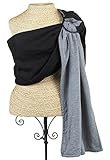 Jersey Ring Sling by Balboa Baby - Reversible Black and Grey by Balboa Baby
