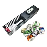 電動缶潰破砕機 ペットボトルつぶし機 空き缶潰し器 ペットボトル 圧縮 金属缶クラッシャー 省力 操作簡単 省スペース 家庭用 (ブラック) [並行輸入品]