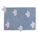 Lorena Canals Barquitos Washable Rug (Blue) by Lorena Canals