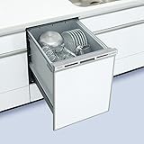 【NP-45VD7S】　Panasonic[パナソニック]　ビルトイン食器洗い乾燥機（食洗機）　V7シリーズ　幅45cm　ディープタイプ　奥行65　ドアパネル型／シルバー　約6人分