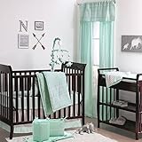 Mint Green Tribal Print Geometric 5 Piece Crib Bedding Set by The Peanut Shell by The Peanut Shell