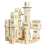 Discovery Kids 69-piece木製Castleブロックセット