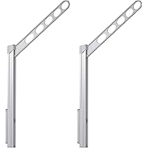 川口技研　腰壁用物干し　ホスクリーンＧP-55　シルバ～アーム50㎜　2本1組 Amazon | 川口技研 腰壁用物干し ホスクリーン GP-55-S シルバー