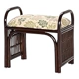 不二貿易 ラタン 軽量 らくらく スツール ミドル  完成品 玄関ベンチ 立ち上がり椅子 95630