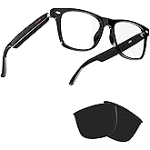 IVY TWS Smart Bluetooth Audio Glasses - Blue Light Blocking & Sunglasses Lens kits for Office Outdoor Sports Drive - Smart Gl