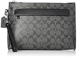 [コーチ] F29508 シグネチャー クラッチバッグ CO-F29508-CQ_BK-1 チャコール/ブラック [並行輸入品]