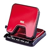 マックス パンチ 軽あけパンチ スクーバ 35枚開け 2穴 レッド DP-35T/R