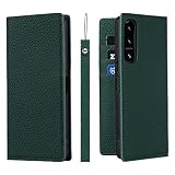 Xperia 5 IV SO-54C SOG09 A204SO XQ-CQ44 ケース ソニー xperia 5 iv 手帳型 エクスペリア カバー xperia5 4 手帳ケース xperia 5 iv so-54c 手帳型ケース xperia 5 iv case zouzt 牛革 本革レザー 本皮 ストラップ付き カード収納 スタンド マグネット 耐衝撃 おしゃれ 6色 ダークグリーン