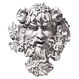 デザイントスカーノBacchus神のワイングリーンマン壁Sculpture inアンティークストーン M レッド OS6212M 1
